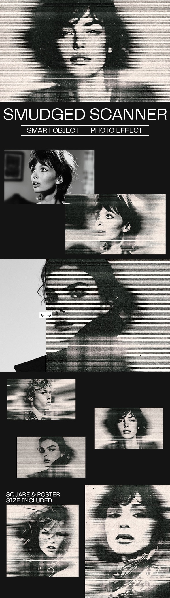 Smudged Scanner Photo Effect