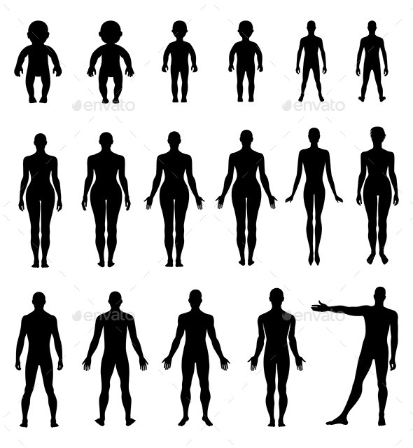 Human Silhouette Set