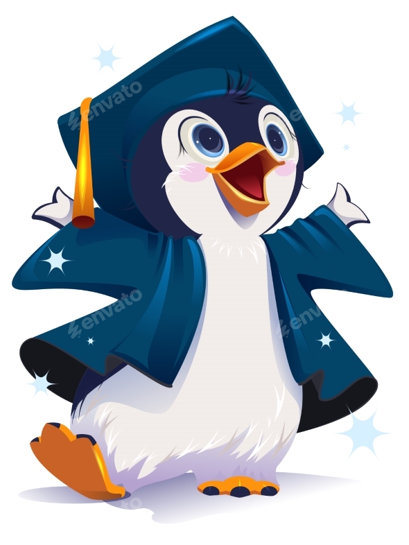 Student Bird Penguin Graduate Completion of