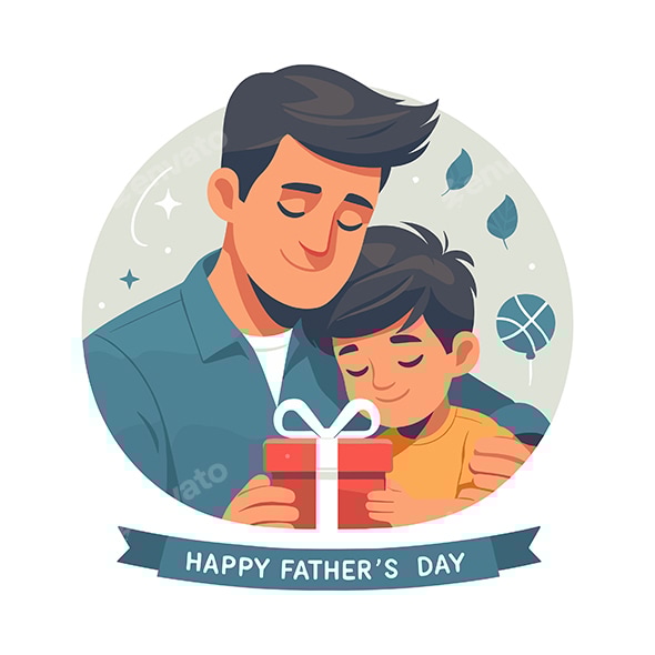 Fathers Day Vector Illustration