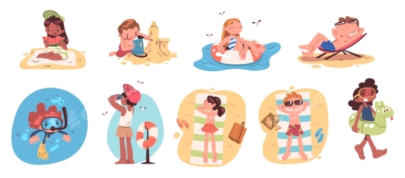 Beach Children Characters