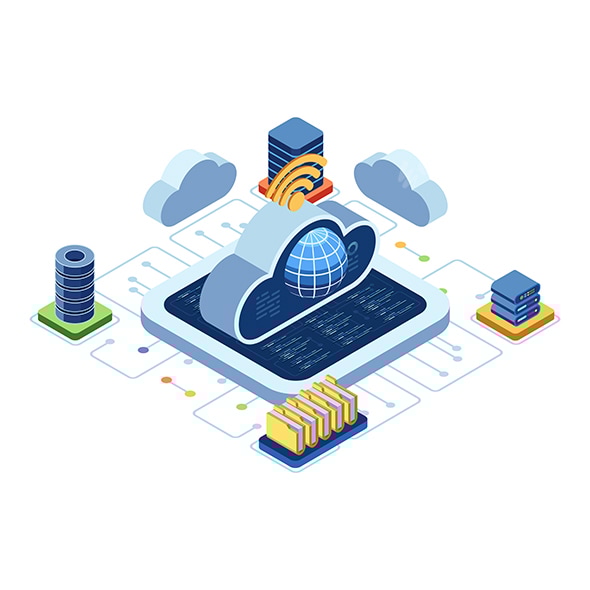 Isometric Cloud Computing with Global Network and Data Center