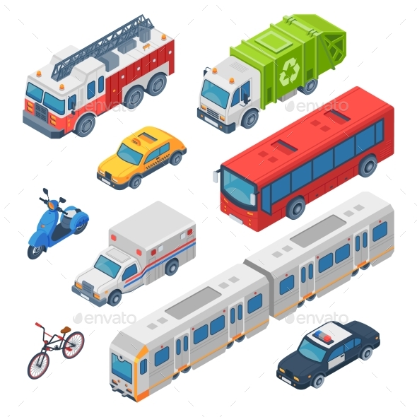 Isometric City Transport