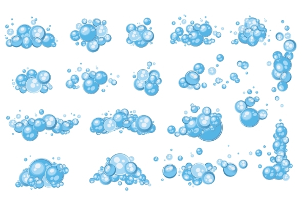 Blue Soap Bubbles