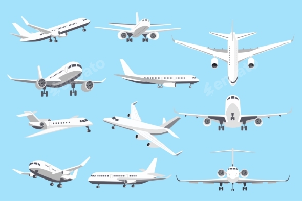Airplanes in Different Angles