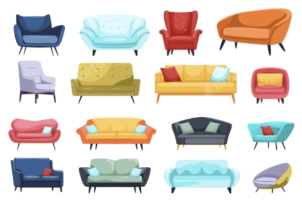 Sofas and Armchairs Set