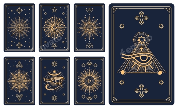Tarot Cards Magic Esoteric Signs Mystic Symbols