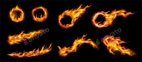 Fire Circles Trails and Balls