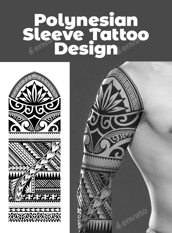 Polynesian Sleeve Tattoo Design