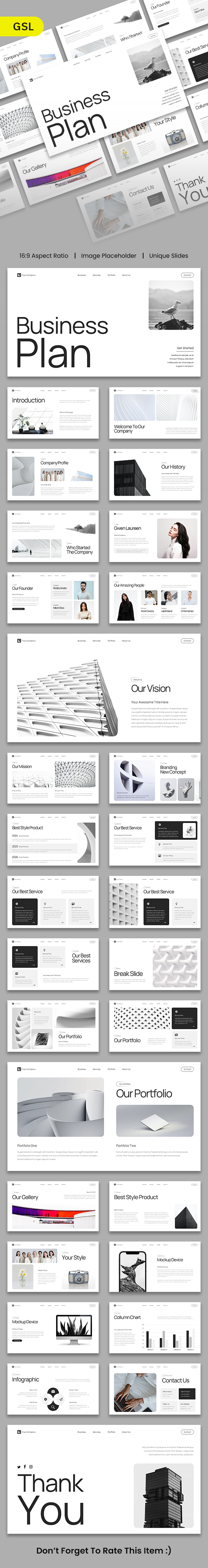 Pollos - Modern Business Plan Presentation Template