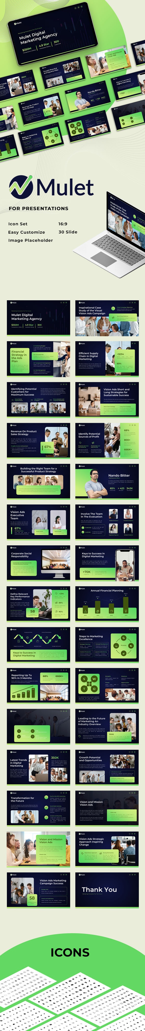 Mulet - Marketing Agency Google Slide Presentation Template