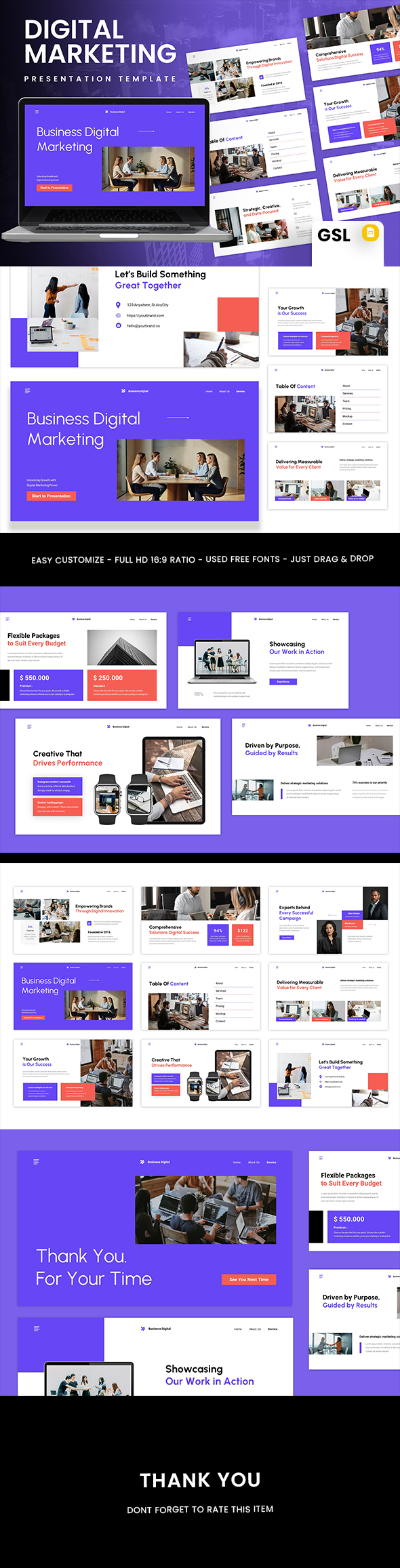 Digital Marketing Google Slide Template