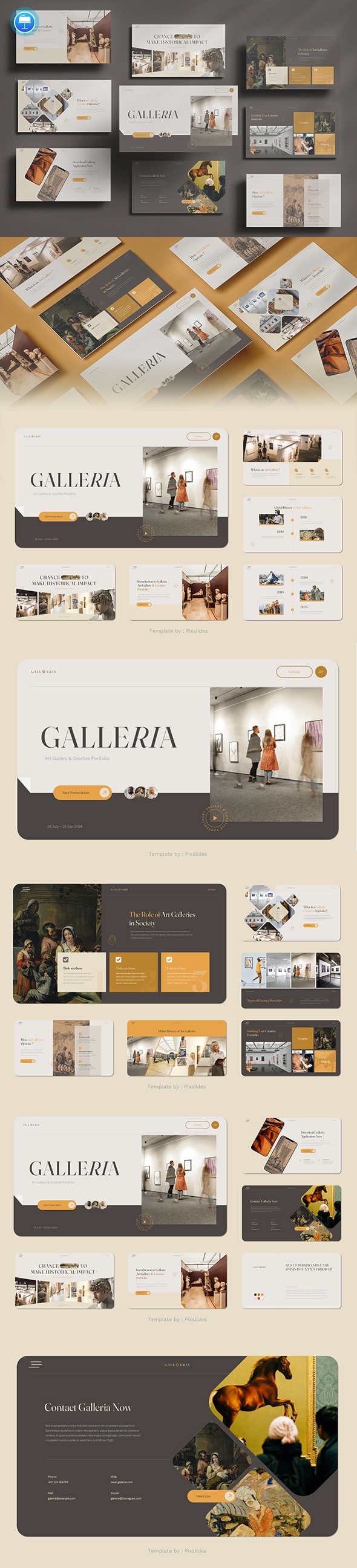 Galleria - Art Gallery & Creative Keynote Portfolio