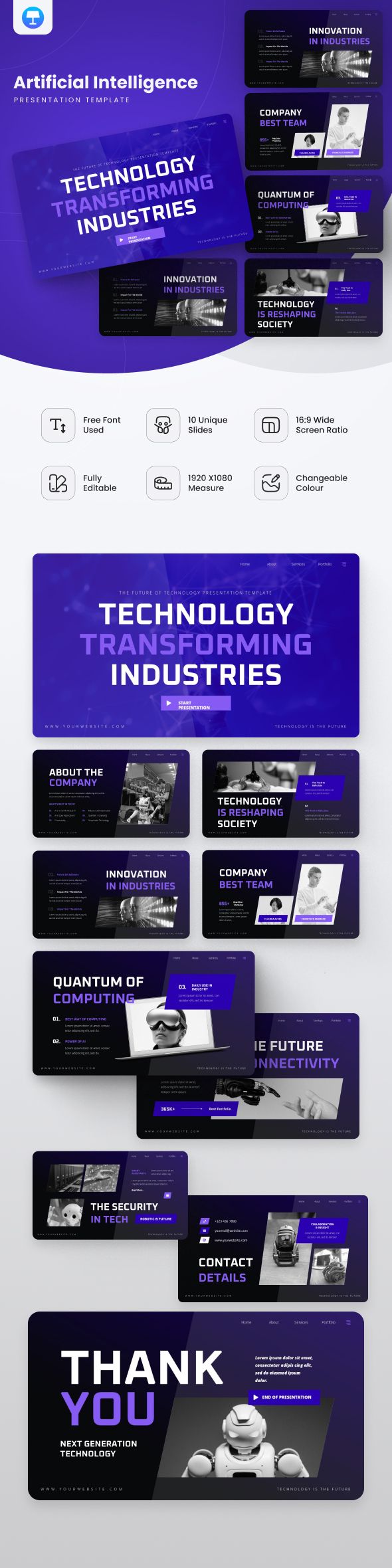 Artificial Intelligence Keynote Template