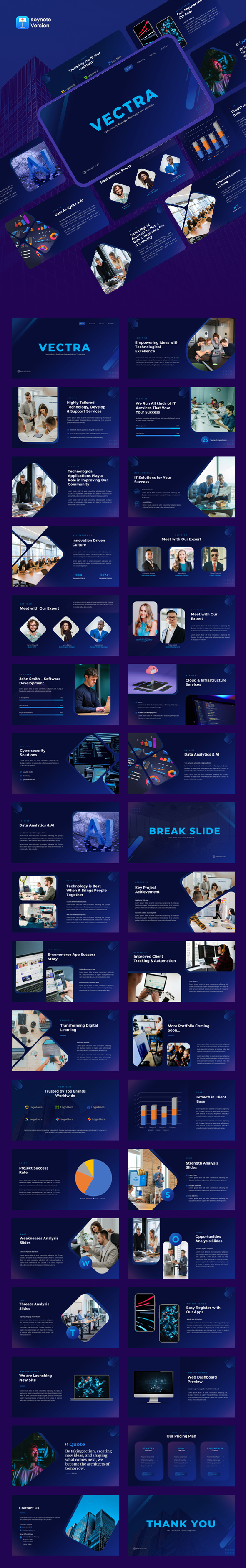Vectra - Technology Business Keynote Template