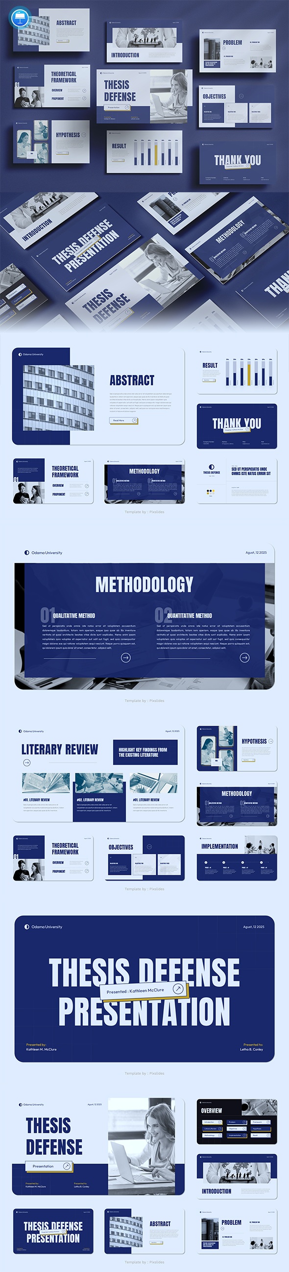 Thesis Defense Keynote Presentation Template