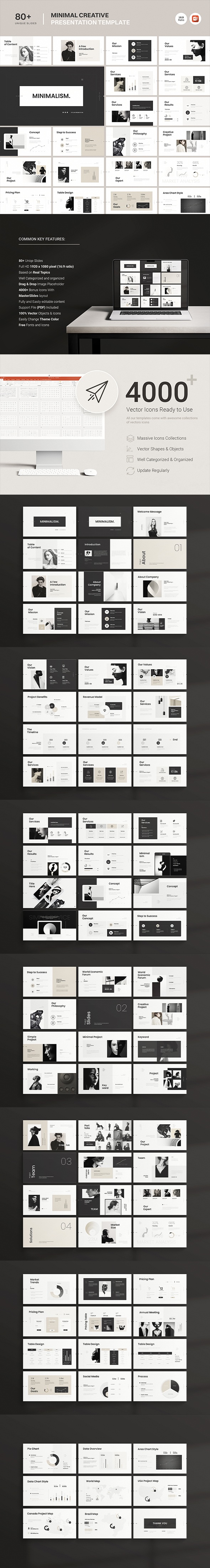 Minimal Creative PowerPoint Presentation Template