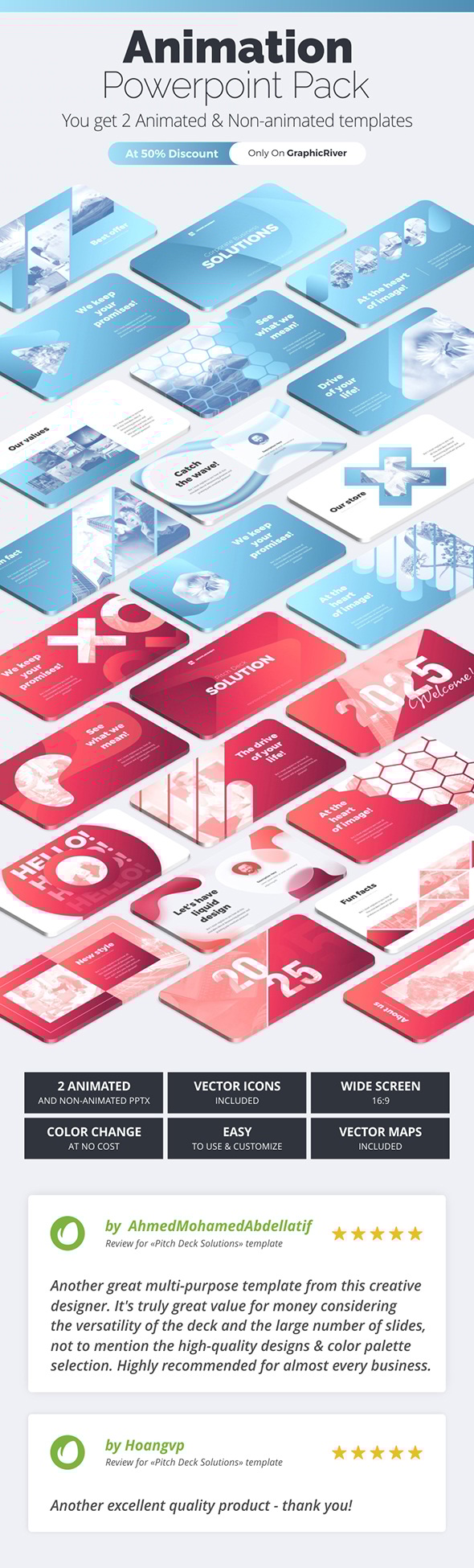 Pitch Deck Modern Animated Bundle