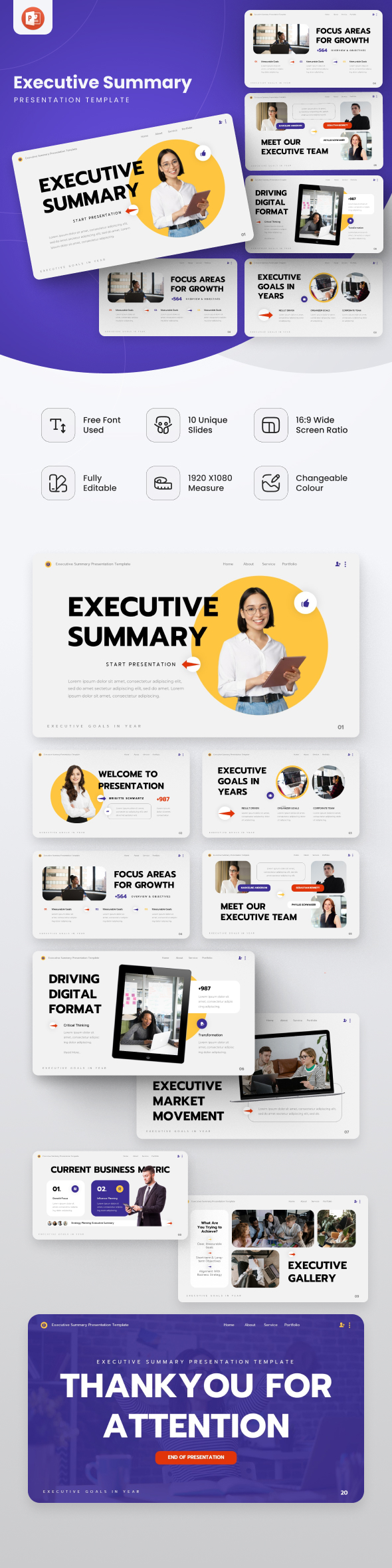 Executive Summary PowerPoint Template
