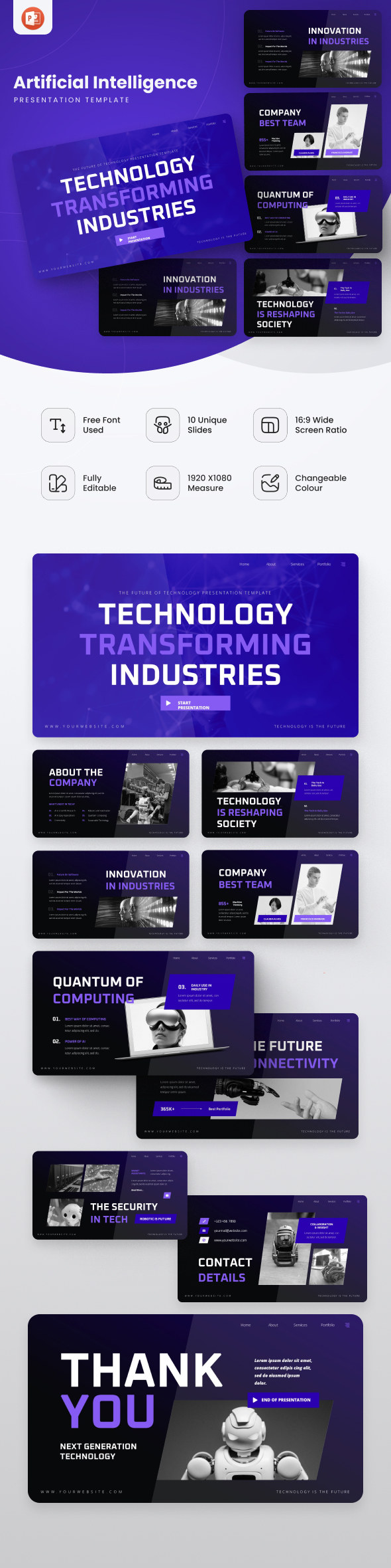 Artificial Intelligence PowerPoint Template
