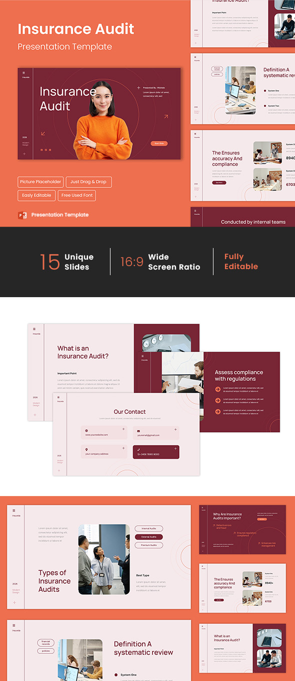 Insurance Audit PowerPoint Template