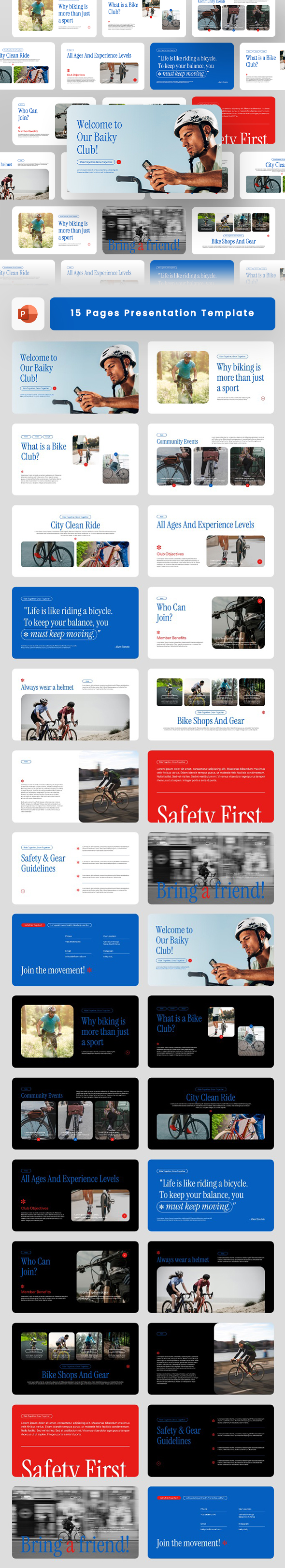 Baiky - Bicycle Creative PowerPoint Template