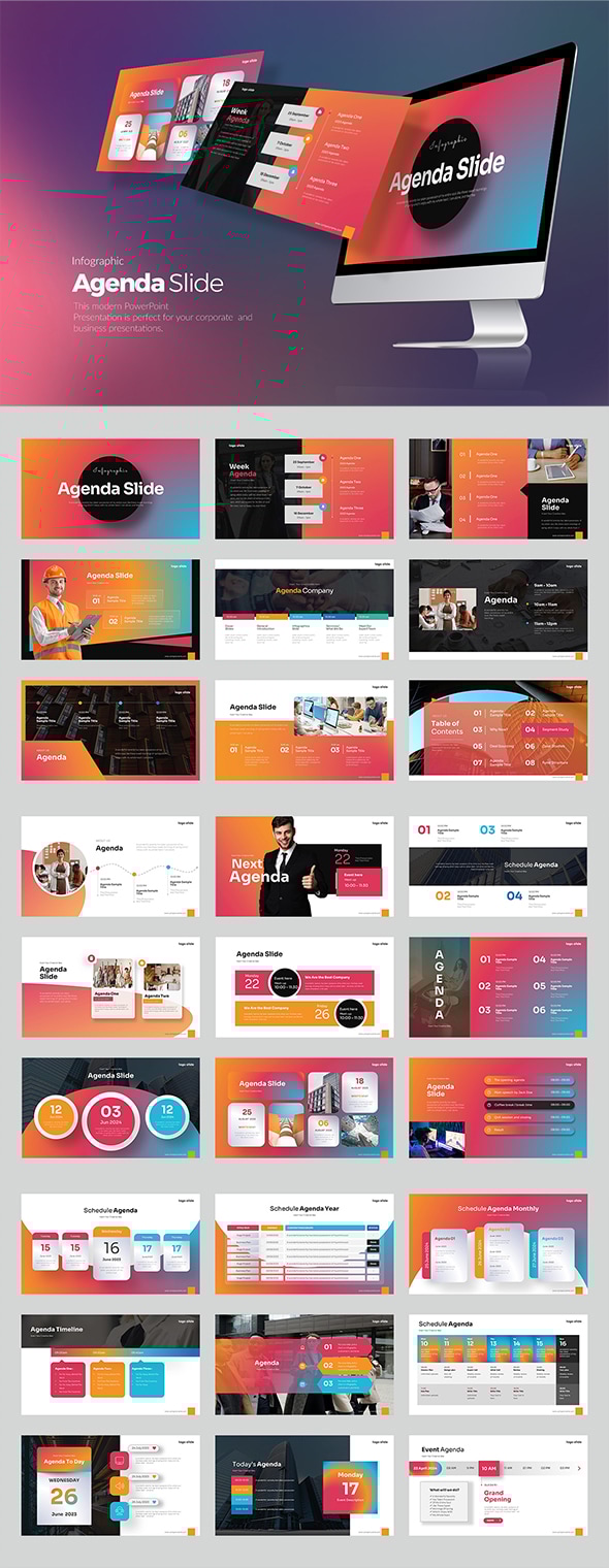 Agenda Slide PowerPoint Templates