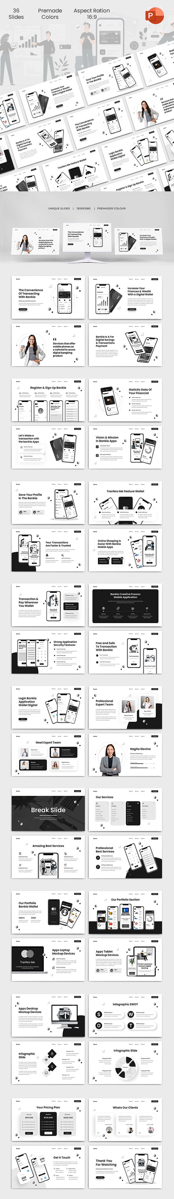 Bankia - Mobile App & SAAS Powerpoint Template