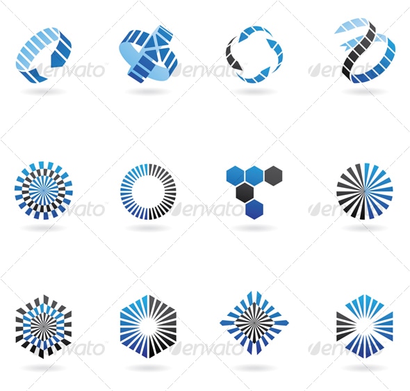 Blue Arrow Icons