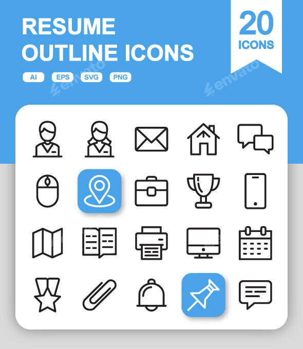 20 Resume Icons