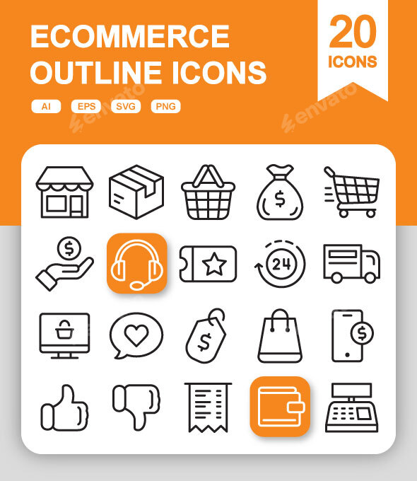 20 Ecommerce Icons
