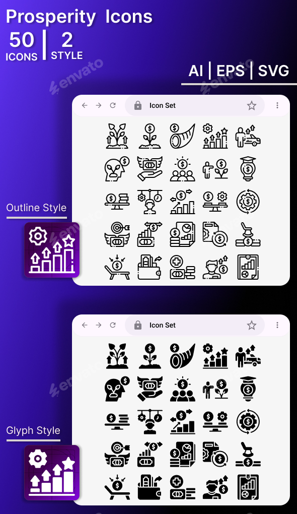 Prosperity Icon Set