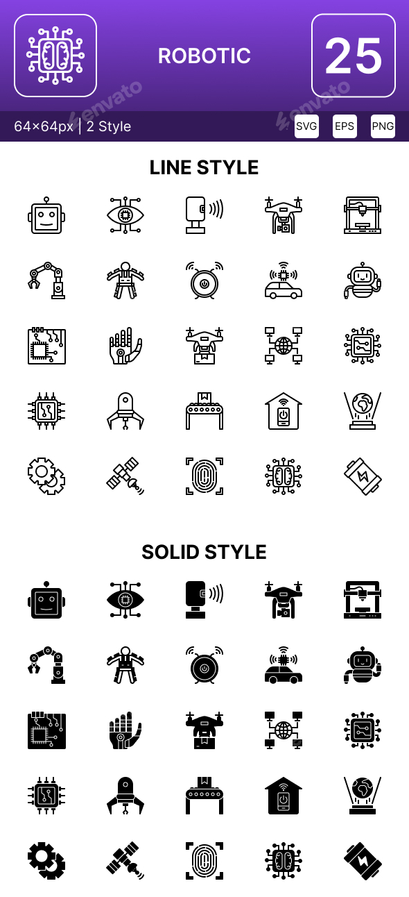 Robotic Icon Pack
