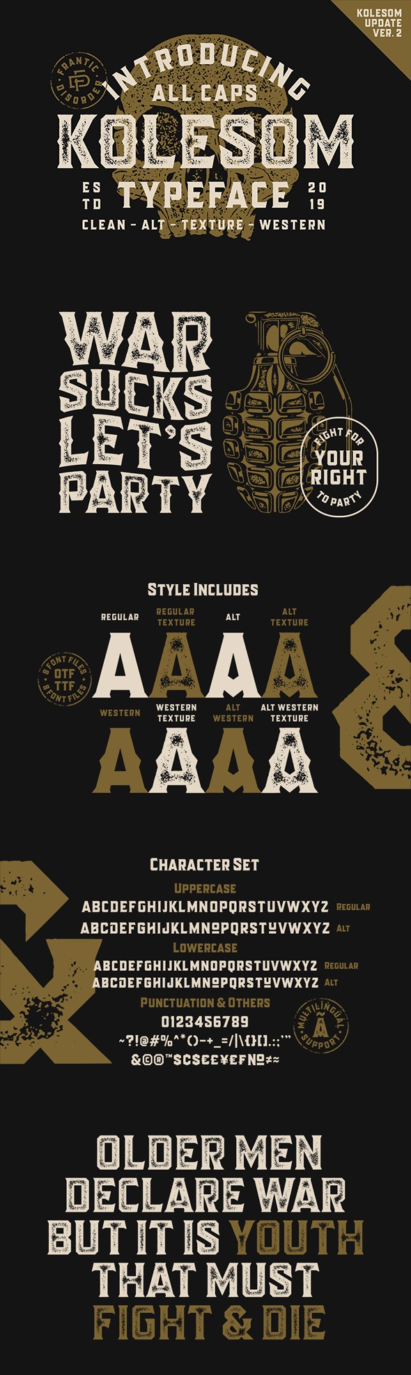 Kolesom Typeface