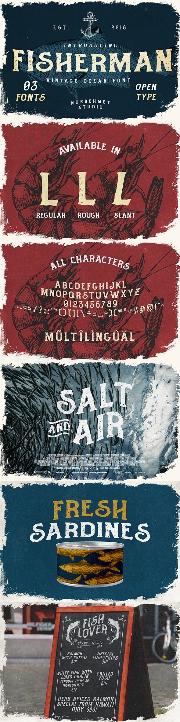Fisherman - Vintage Ocean Fonts