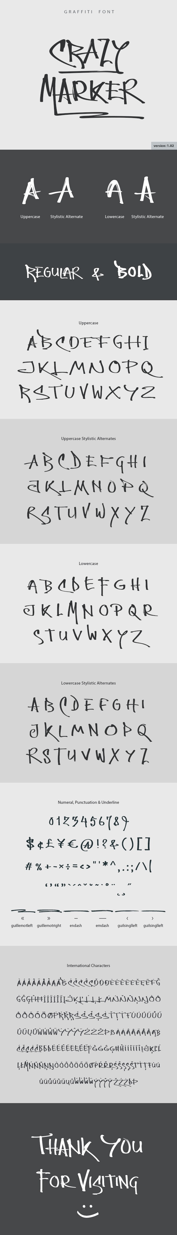 Crazy Marker Graffiti Font