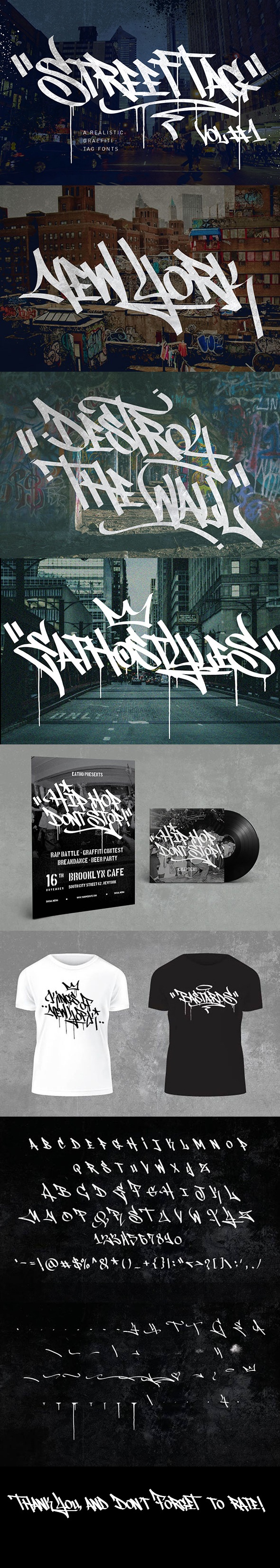 Graffiti Fonts | Street Tag Vol 1