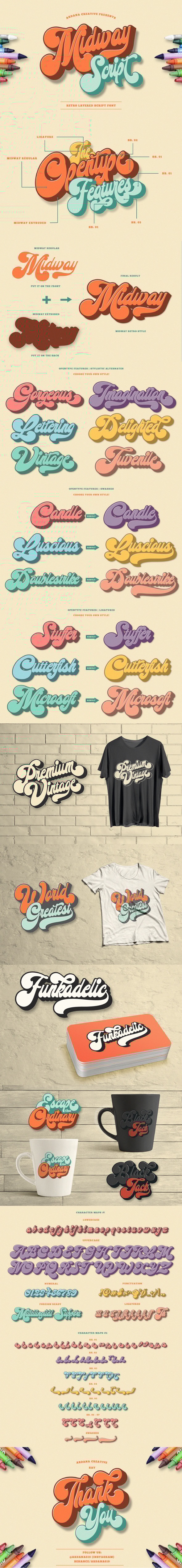 Midway - Retro Font