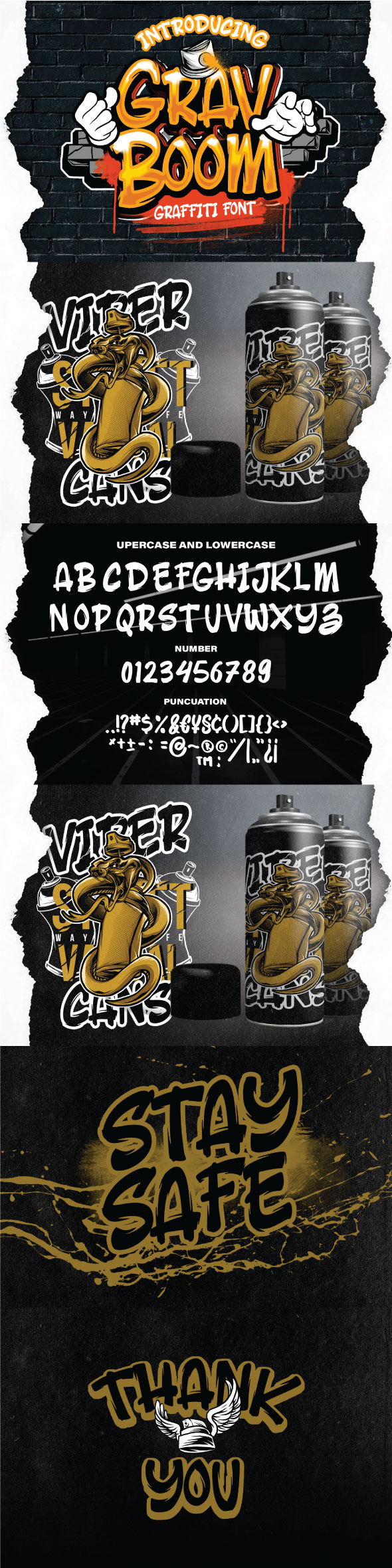 GRAVBOOM GRAFFITI FONT