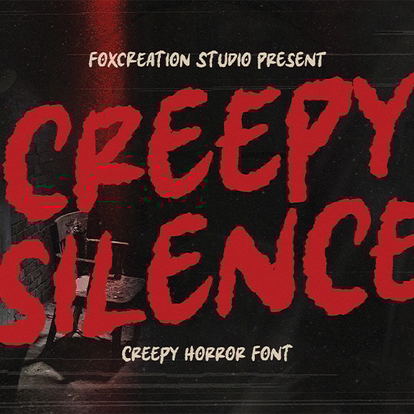 Creepy Silence - Creepy Horror Font