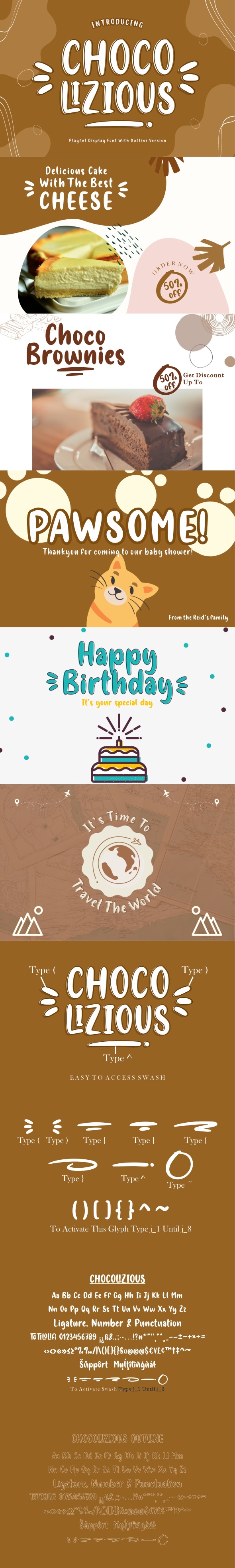 Chocolizious Display Font