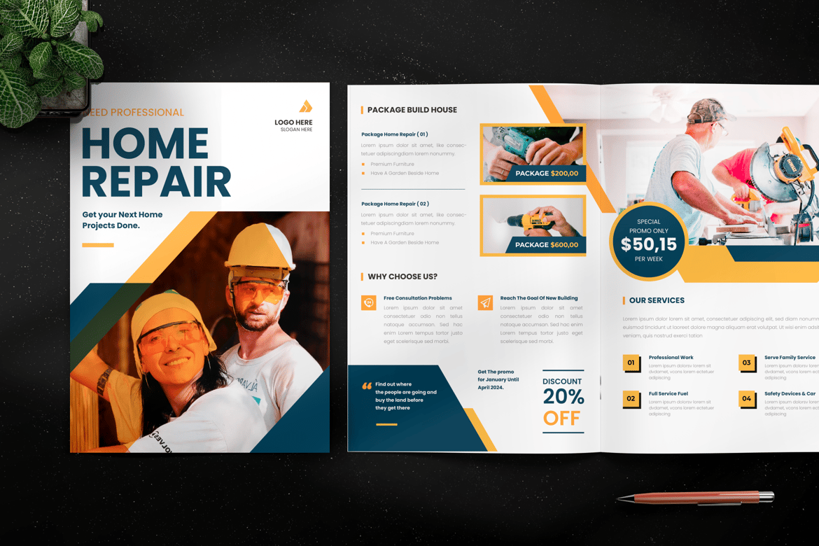 Home Repair Brochure Bifold