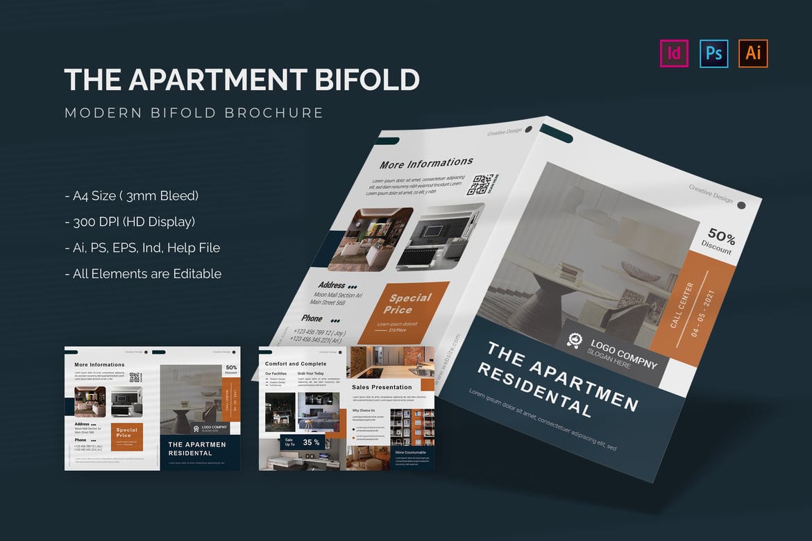The Apartmen Resisental Bifold Brochure