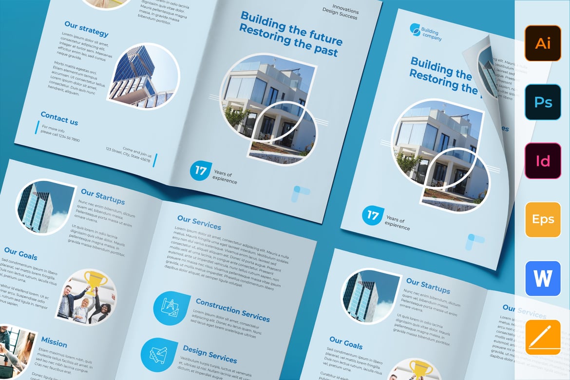 Building Company Brochure Bifold