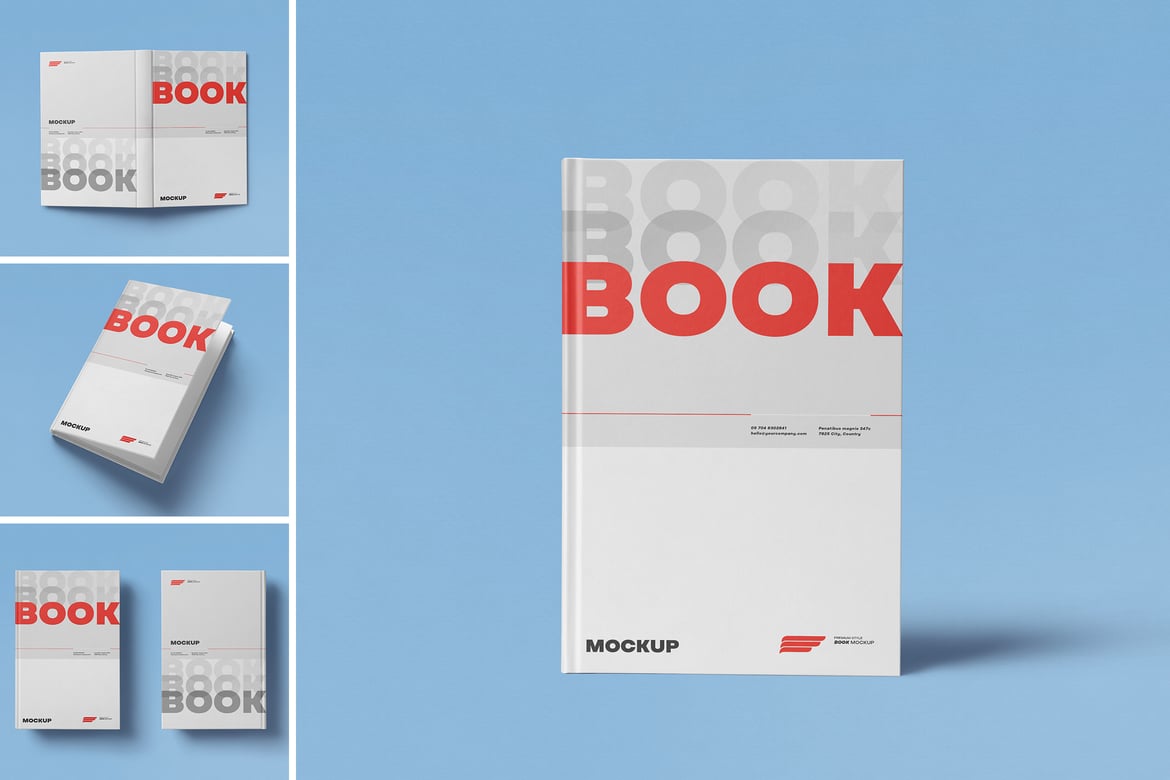Premium Hardcover Book Mockup