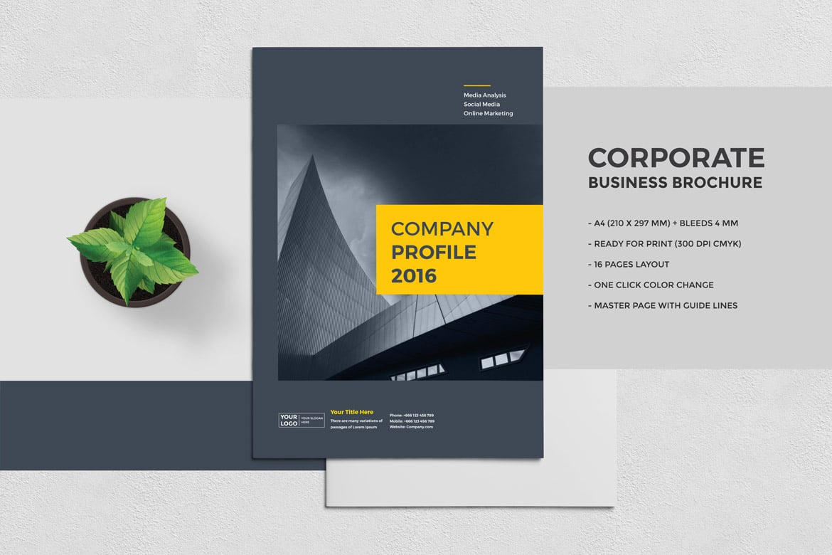Corporate Business Brochure (16 Pages A4)