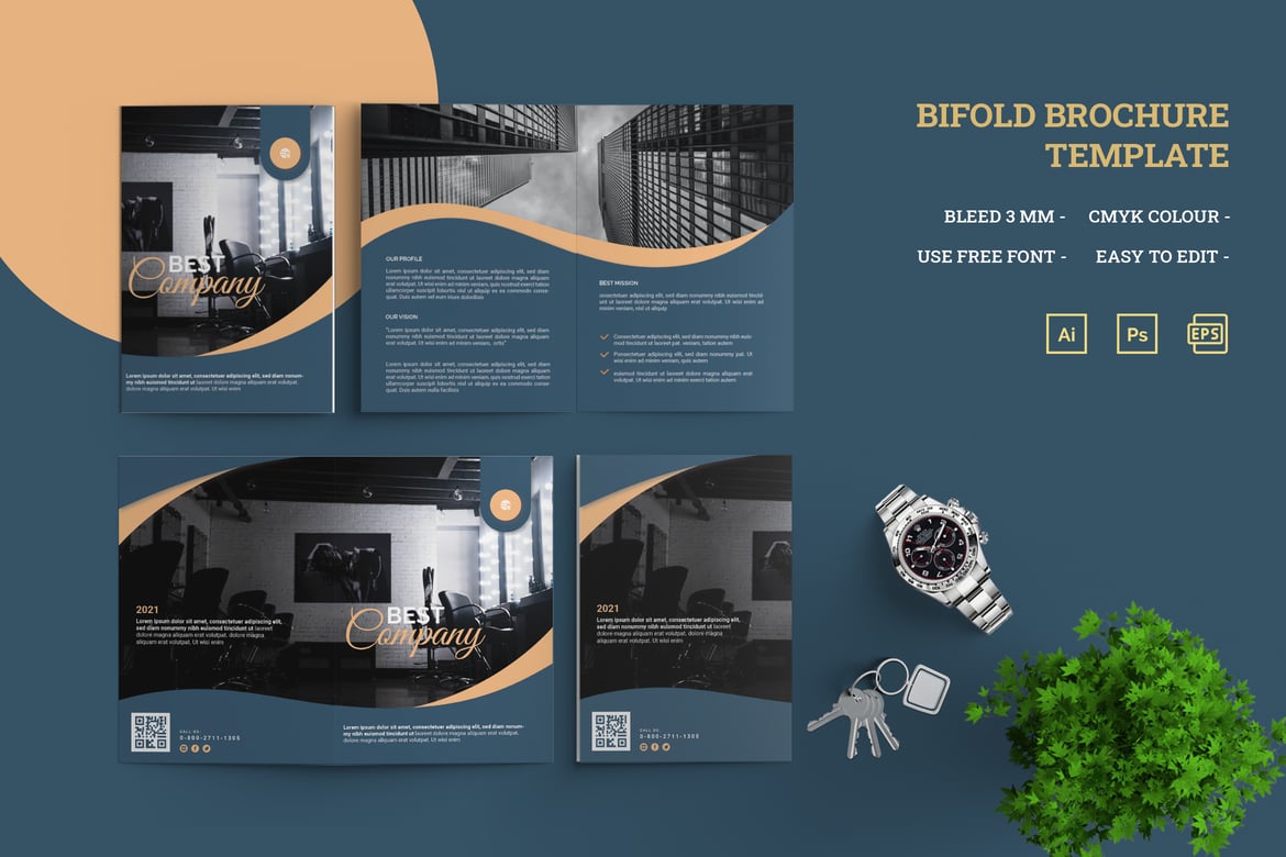 Versatile Corporate Bifold Brochure