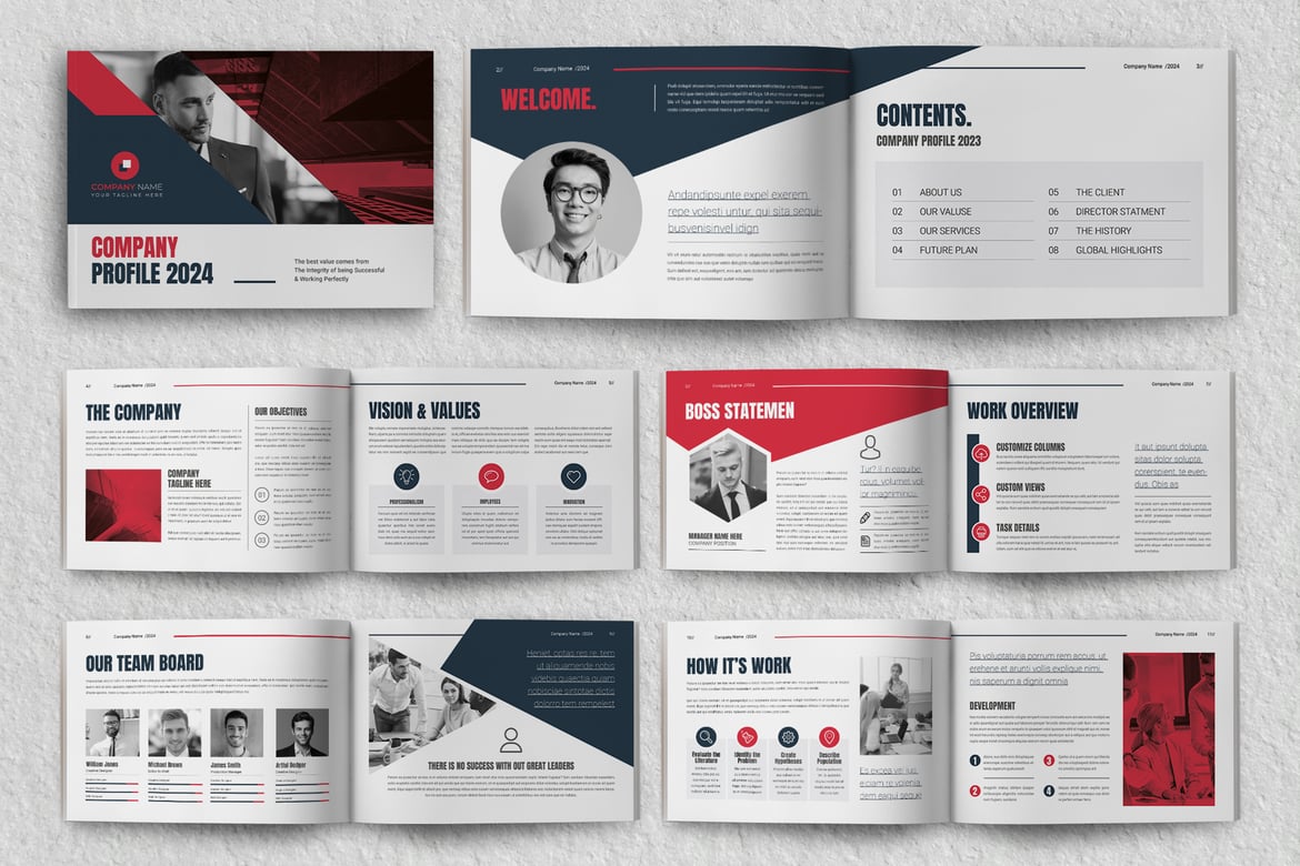Geometric Company Profile Template
