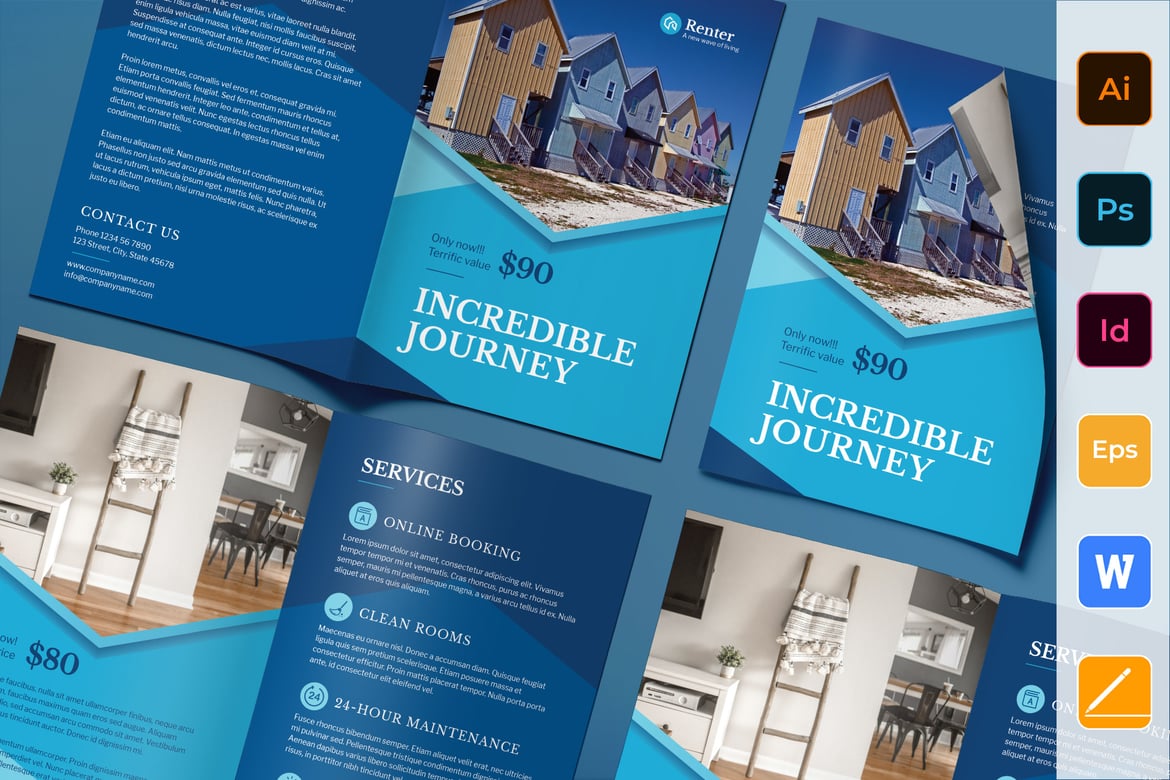 Inviting Vacation Rental Bifold Brochure
