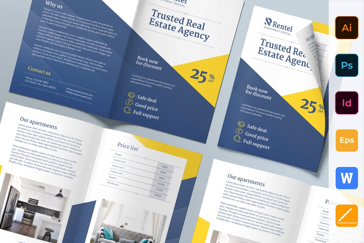 Apartment Rental Bi-Fold Brochure